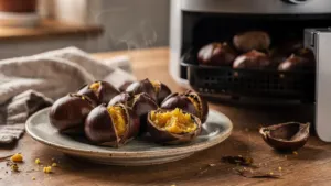 Châtaignes à l’airfryer plutôt qu’au four : un résultat fondant une heure plus tard