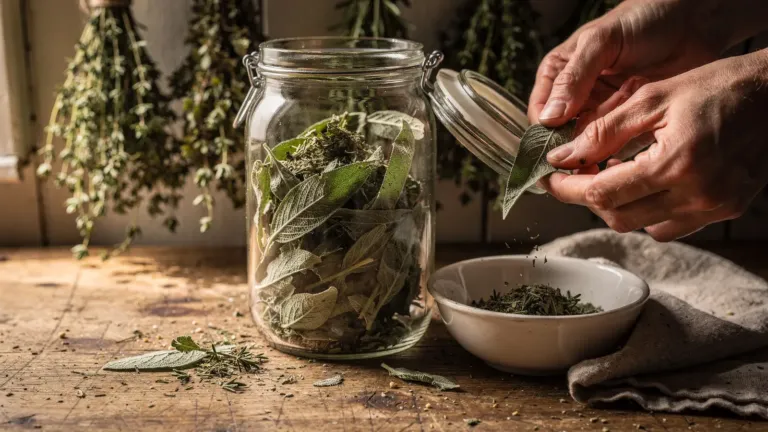 Comment faire sécher vos herbes du jardin et les conserver en bocal Comment faire sécher vos herbes du jardin et les conserver en bocal