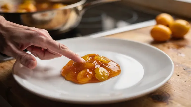 Confiture de mirabelles : le test de l’assiette froide pour vérifier la cuisson Confiture de mirabelles : le test de l’assiette froide pour vérifier la cuisson