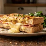 Croque-monsieur au Comté : une recette à la compotée d’oignon et à la sauce Mornay
