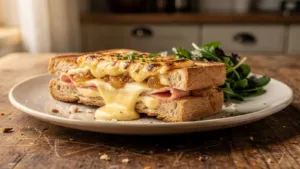 Croque-monsieur au Comté : une recette à la compotée d’oignon et à la sauce Mornay