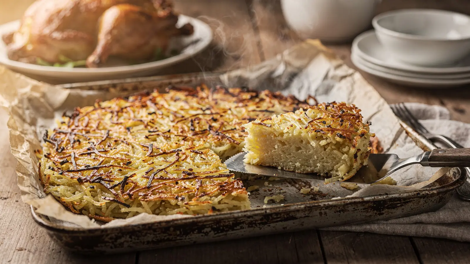 La râpée paysanne, une galette de pommes de terre pour accompagner vos volailles rôties La râpée paysanne, une galette de pommes de terre pour accompagner vos volailles rôties