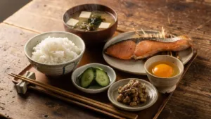 Petit-déjeuner japonais : sa composition et les précautions liées au sel et à l’œuf cru