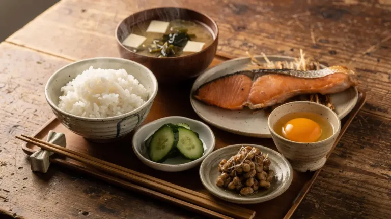 Petit-déjeuner japonais : sa composition et les précautions liées au sel et à l’œuf cru Petit-déjeuner japonais : sa composition et les précautions liées au sel et à l’œuf cru