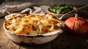 Potiflette : le potimarron remplace tout ou partie des pommes de terre de la tartiflette