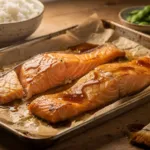 Saumon au four : une laque au miso, mirin et sauce soja pour remplacer la crème